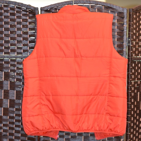 JOE FRESH Orange Vest SZ L - Picture 4 of 4